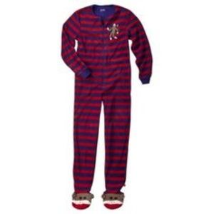 Sock Monkey Adult Onesie